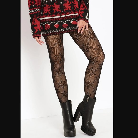 NWT Blackmilk SNOWFLAKE HOSIERY - LIMITED - Picture 3 of 3